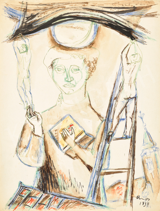  Ámos, Imre - Sky Holders (Szentendre), 1939 | 69th auction auction / 70 Lot