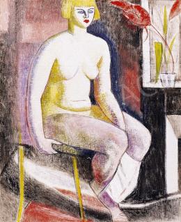 Járitz, Józsa - Nude Sitting 