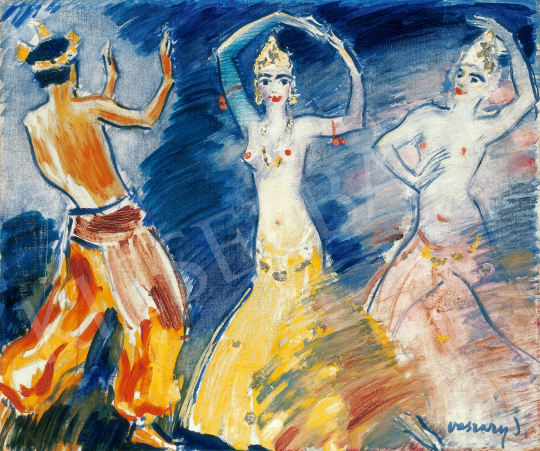  Vaszary János - Art deco táncosok, 1935 körül | 69. aukció aukció / 114 tétel