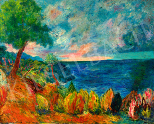  Aligi Sassu - Olasz tengerpart (Paesaggio), 1939 | 69. aukció aukció / 128 tétel