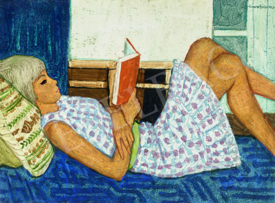  Czene, Béla jr. - Girl Reading, 1967 | 69th auction auction / 134 Lot