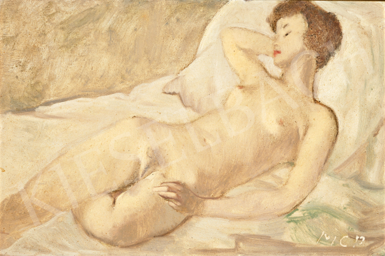  Molnár C., Pál - Sleeping Female Nude | 69th auction auction / 165 Lot
