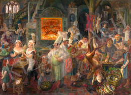  Szabó, Vladimir - Scene (Preparation for the Feast) 