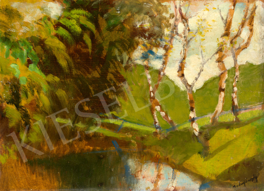  Mednyánszky, László - Birch Trees by the Riverside | 69th auction auction / 176 Lot