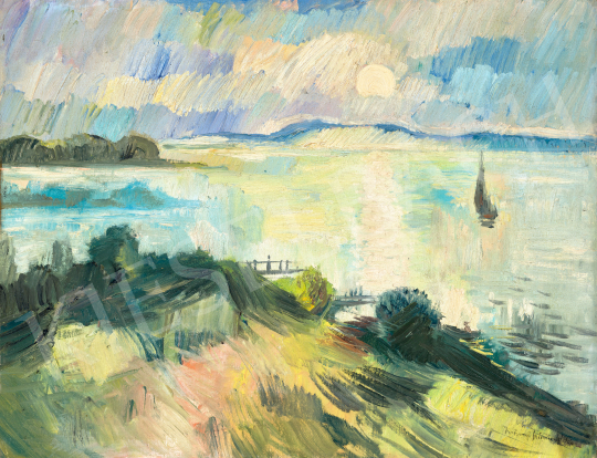  Iványi Grünwald, Béla - View to the Lake Balaton | 69th auction auction / 224 Lot
