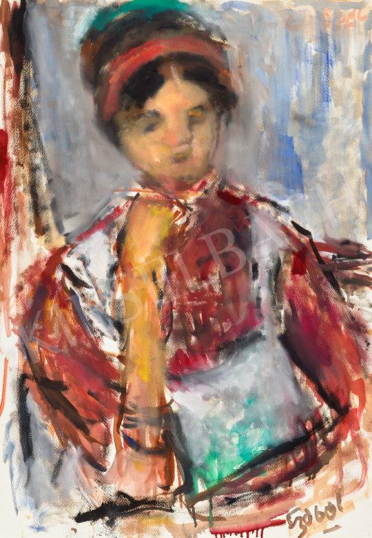  Czóbel, Béla - Girl in a Red Blouse | 69th auction auction / 236 Lot