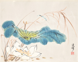  Qi Baishi - Lotus 