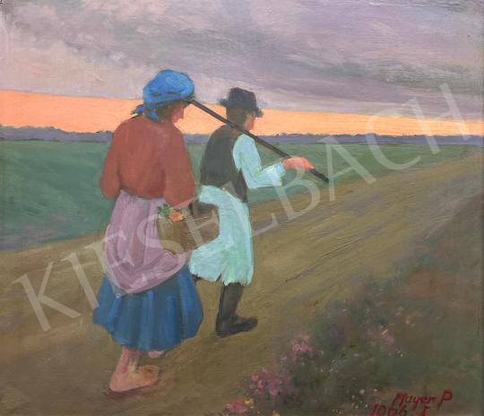 For sale Unknown painter - On the way home 1966  's painting