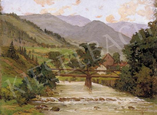 Basch, Árpád - Village End with a Wooden Bridge | 5th Auction auction / 288 Lot