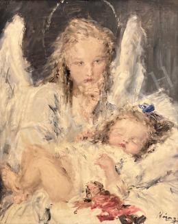 Náray, Aurél -  Angel with child 