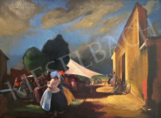 For sale  Istókovits, Kálmán - On Vurstli 's painting