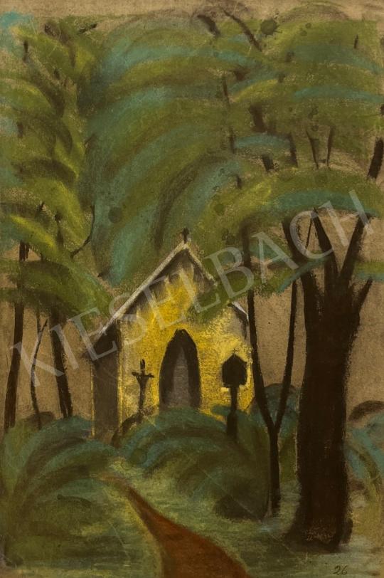  Klein, Ferenc - Yellow chapel 1926 painting