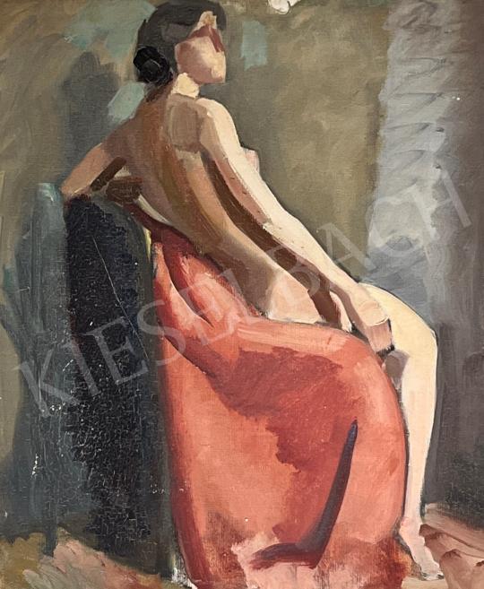  Klein Ferenc - Ülő női hátakt  festménye