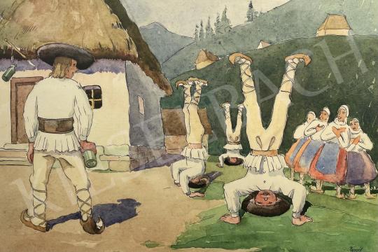 Eladó  Pánczél Béla - Játék (Hódítás) festménye
