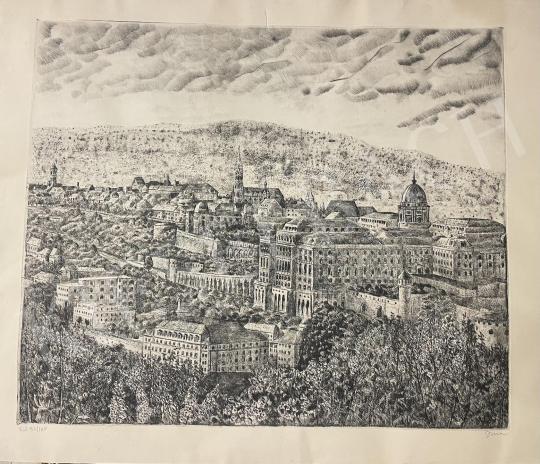 For sale id. Imre, István - Budapest skyline from Gellért Hill (Buda Castle) 's painting
