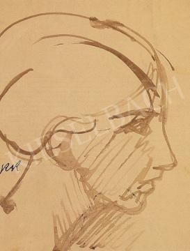  Kernstok Károly - Nő profilból | 5. Aukció aukció / 299 tétel