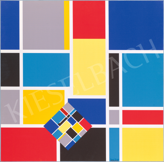  Kádár József - Hommage á Mondrian, 2004 | 1. Kortárs Aukció aukció / 107 tétel