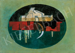 Ország, Lili - Reflection (Town in Oval), 1958 