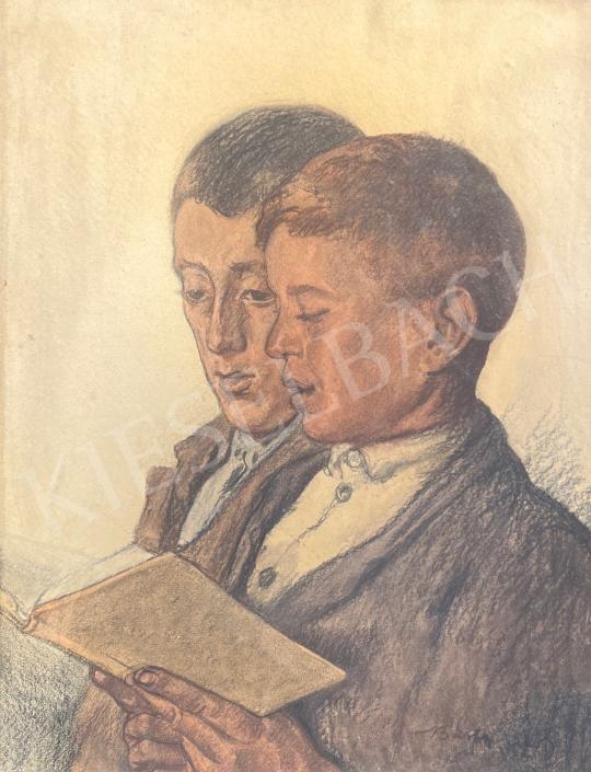 Barta Ernő - Olvasás festménye