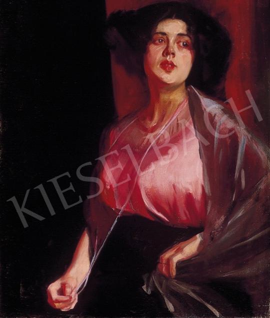 Burghardt, Rezső - Lady in Pink Silk Blouse | 5th Auction auction / 308a Lot