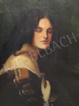 Ismeretlen festő - Női szépség 1916 