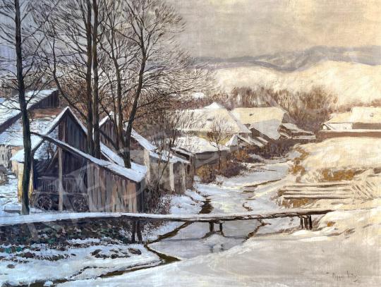  Olgyai, Viktor -  Winter landscape painting