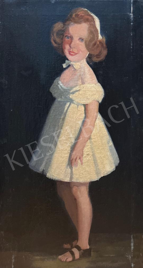 For sale  Boruth, Andor - Little girl in white dress 's painting