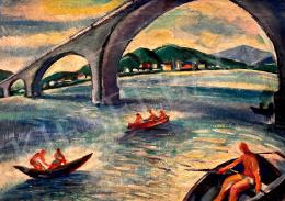 Unknown painter -  Under the bridge 