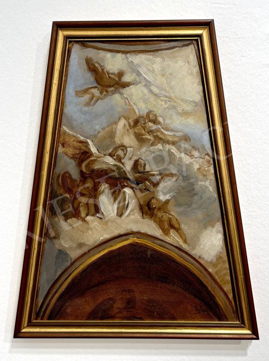 Eladó  Benczúr Gyula - Szent István Bazilika freskó festménye
