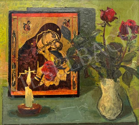 Eladó Gádor Emil - Rózsás csendélet  festménye
