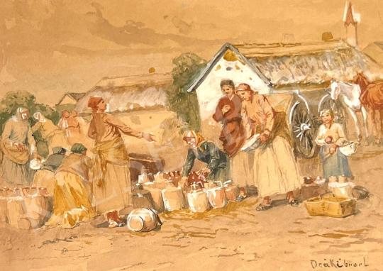 For sale Deák Ébner, Lajos -  Market scene 's painting