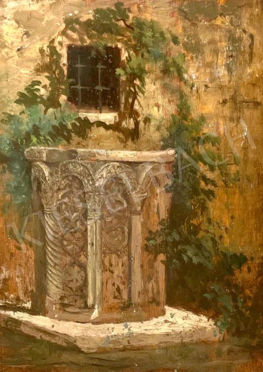 Herrer, Cézár -  At the well painting