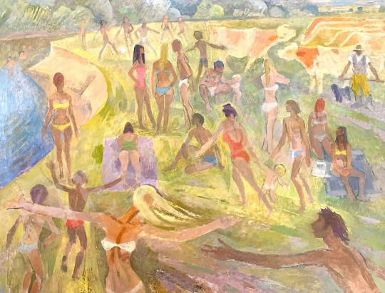 Farkas, András - Beach 1975 painting