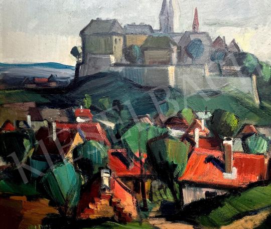 For sale Ircsik, József - View of Veszprém 's painting