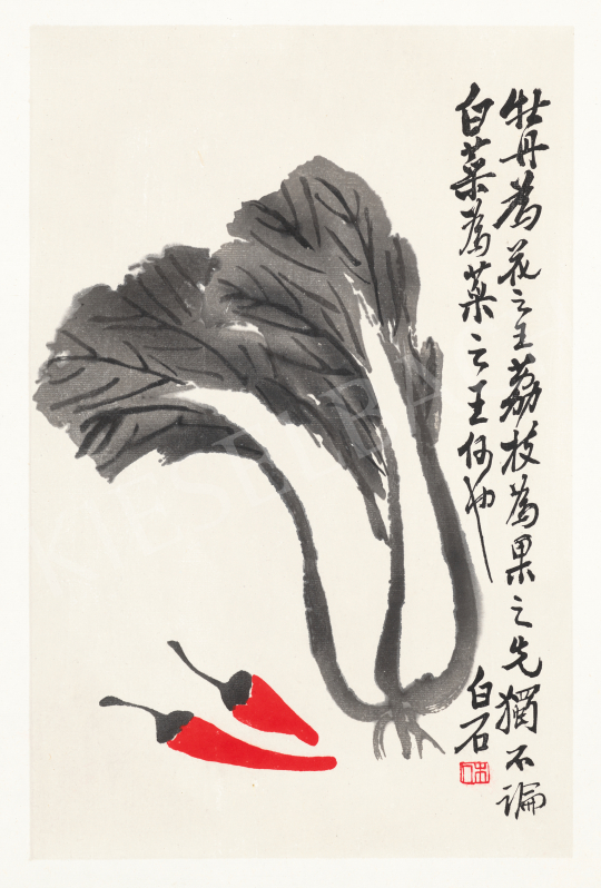  Qi Baishi - Piros paprika (Erő) | 70. aukció aukció / 24 tétel