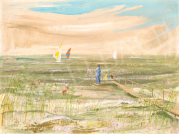 Pogány, Géza - Colourful Sails on Lake Balaton, 1977 