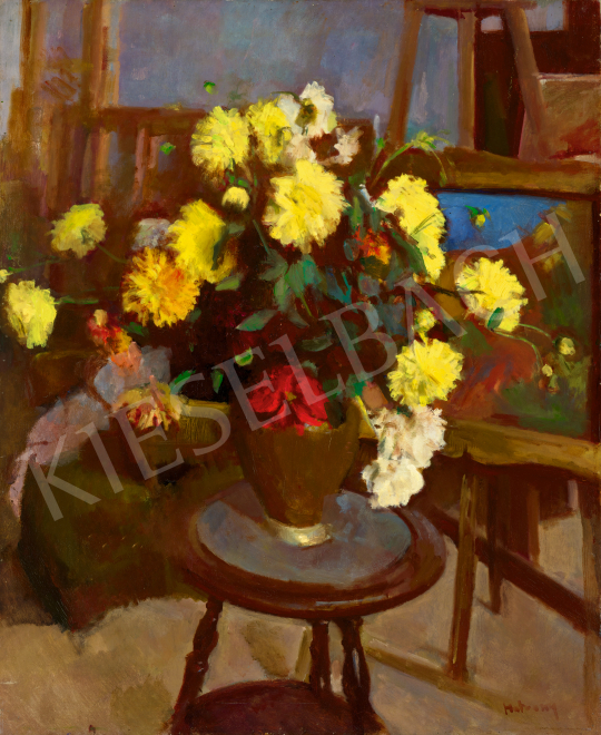 Hatvany, Ferenc - Atelier with Flowers, c. 1935 | 70th auction auction / 63 Lot