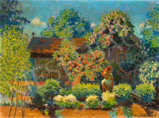  Csejtei Joachim, Ferenc - Summer Afternoon in the Garden | 70th auction auction / 64 Lot