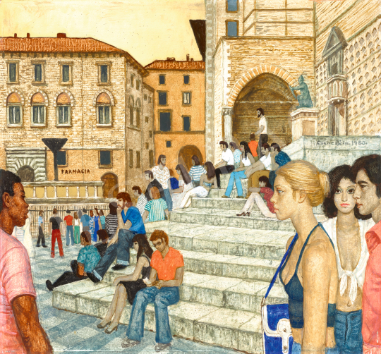  Czene, Béla jr. - Summer in Italy (Perugia), 1980 | 70th auction auction / 81 Lot