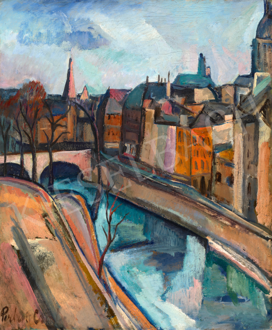  Perlrott Csaba Vilmos - Párizs (Pont Saint-Michel), 1920-as évek | 70. aukció aukció / 91 tétel