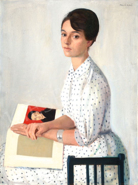 Mácsai, István - Young Girl in a Polka Dress with Dürer Album | 70th auction auction / 112 Lot