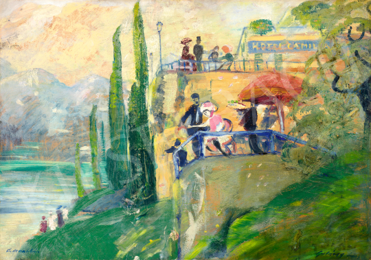  Gulácsy, Lajos - Cadenabbia (Hotel Camilia), c. 1912 | 70th auction auction / 131 Lot