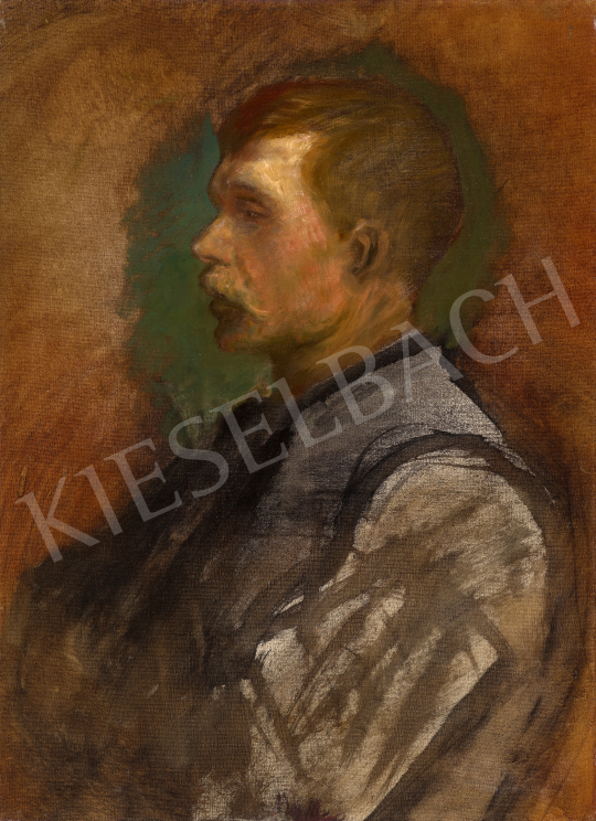  Mednyánszky László - Férfi portré (Malonyai Dezső portréja) | 70. aukció aukció / 135 tétel