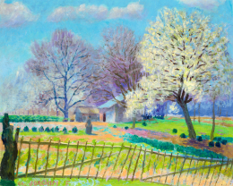  Csejtei Joachim, Ferenc - Fruit Trees in Bloom, 1910s 