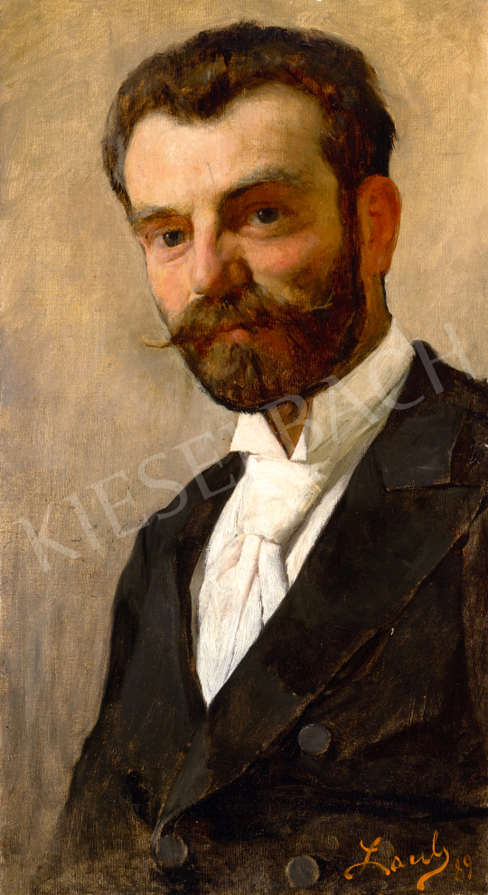  László Fülöp - Heinrich Kautsch szobrász portréja (A festő barátja), 1889 | 70. aukció aukció / 189 tétel