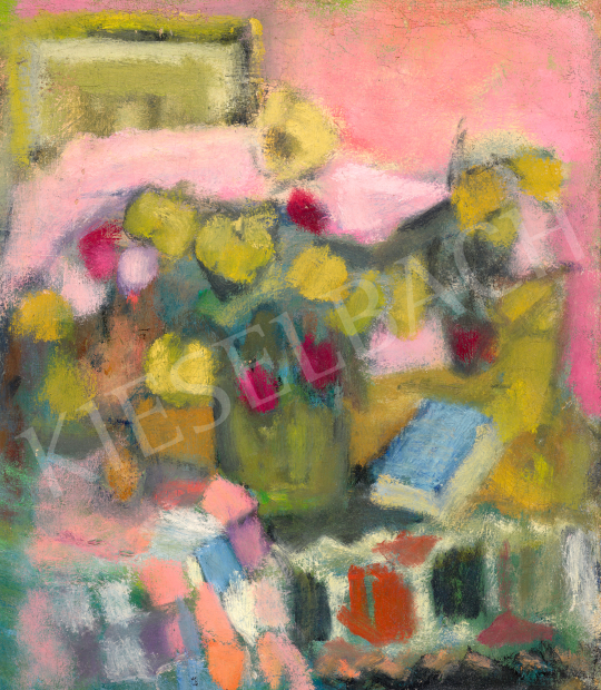  Modok, Mária (Czóbel Béláné) - Studio Still-Life | 70th auction auction / 224 Lot