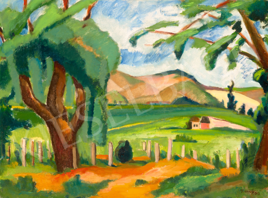 Tihanyi, Lajos, - Landscape at Szécsénykovács II., 1913 | 70th auction auction / 231 Lot