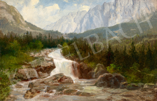 Telepy, Károly - Landscape from the Tatra, Brookside, 1903 | 70th auction auction / 243 Lot