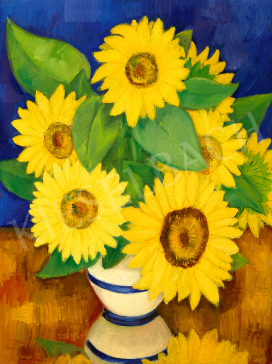  Fülöp, Antal Andor - Sunflowers, 1946 | 70th auction auction / 245 Lot