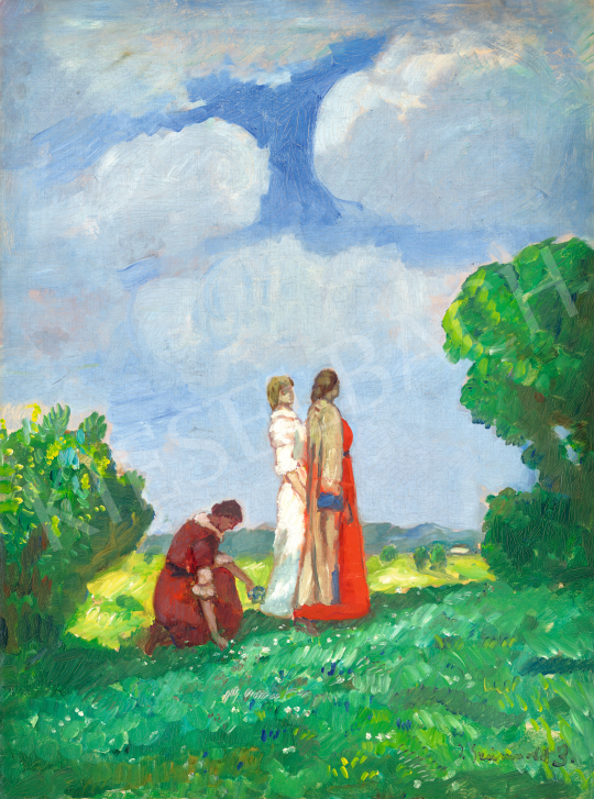  Iványi Grünwald, Béla - Summer on the Field | 70th auction auction / 190 Lot